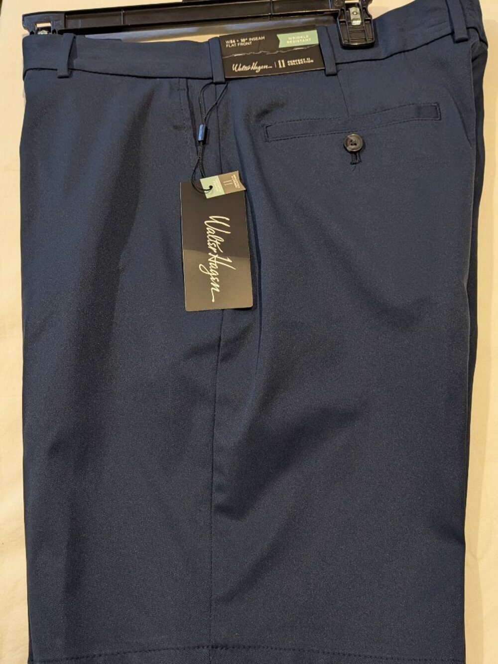 Walter Hagen Perfect 11 Men's Golf Shorts Navy Blue Size 34 NWT